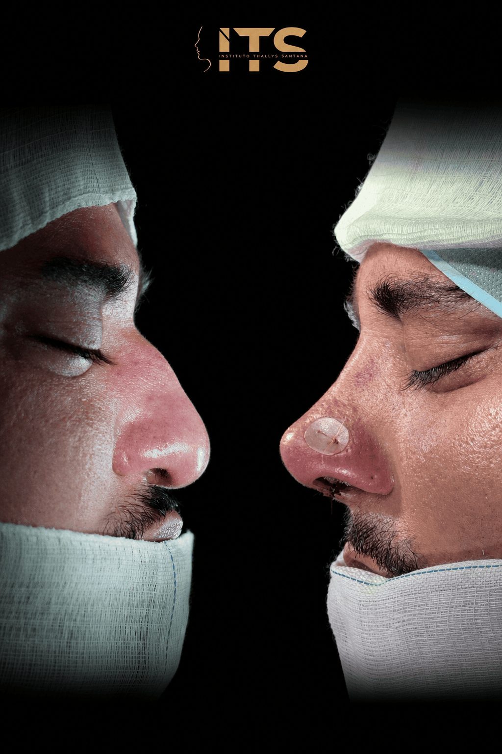 Comparação de perfis nasais em rinoplastia, com registro do resultado cirúrgico